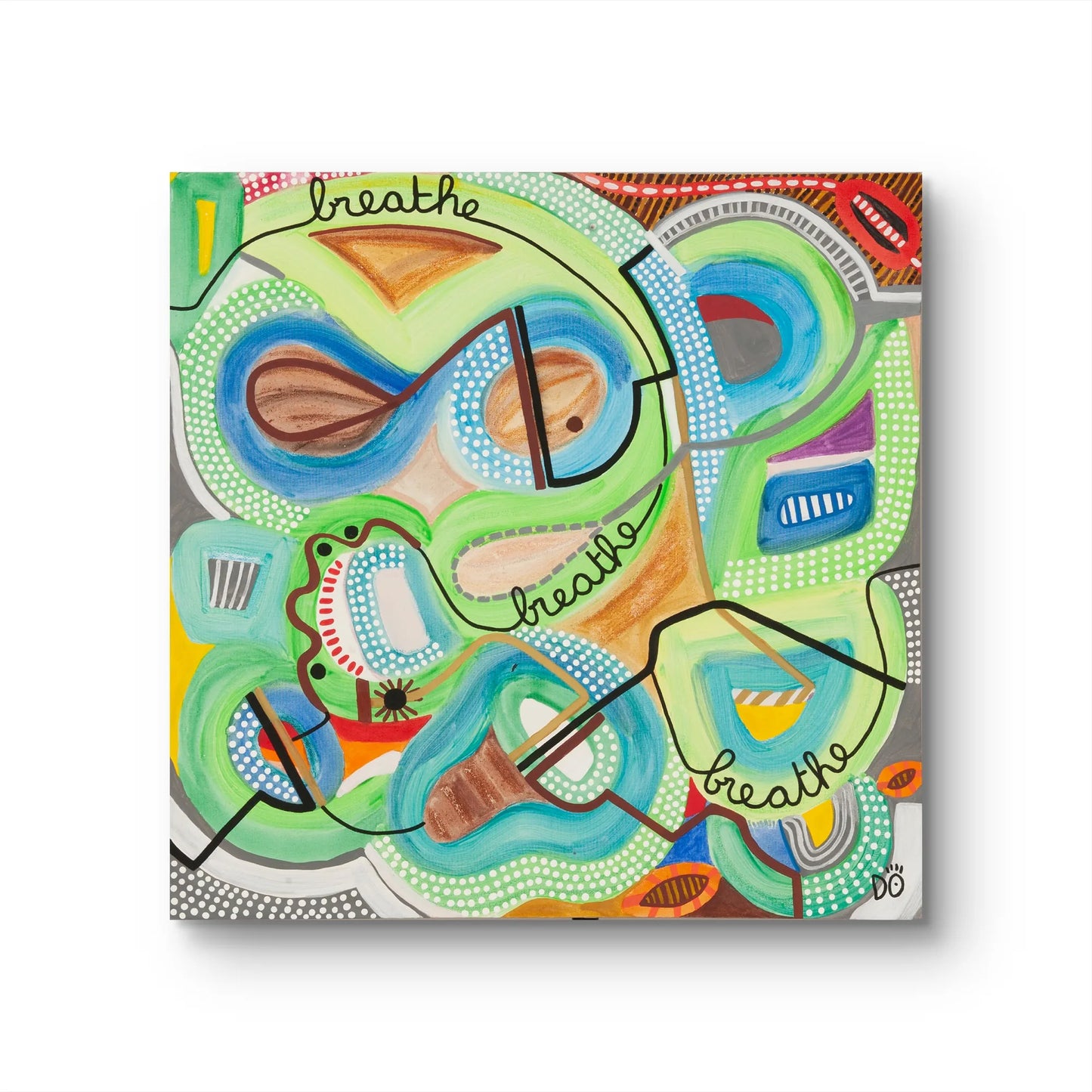 Breathe – Original Painting, 80 x 80 cm
