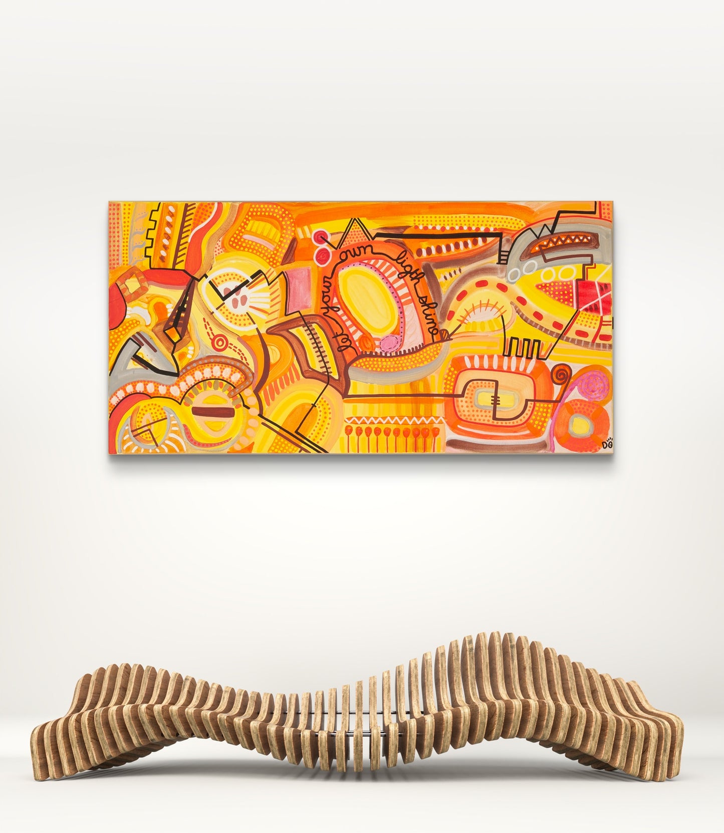 Let your own light shine, 50 x 100 cm