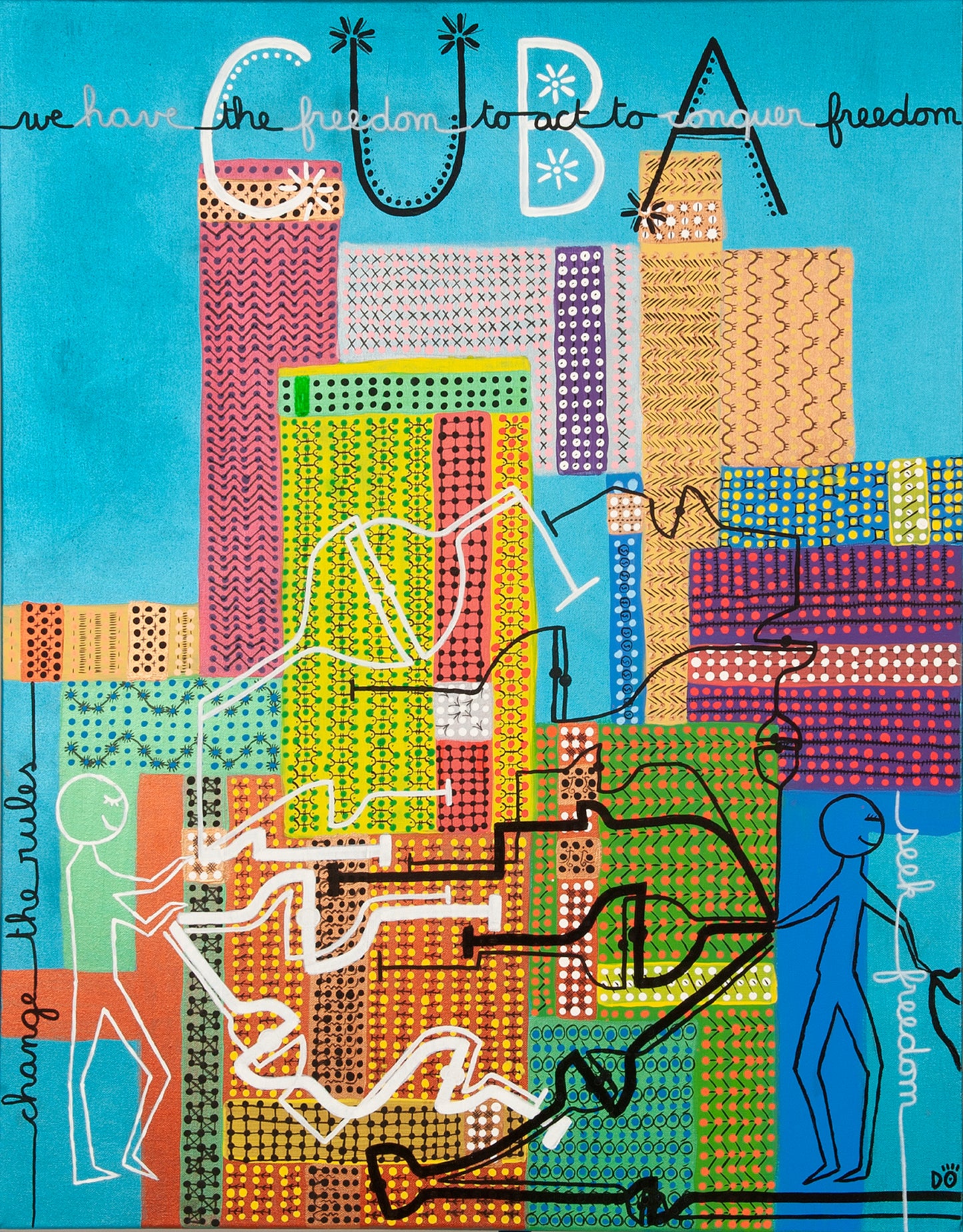 Seek freedom, Cuba, 80 x 100 cm
