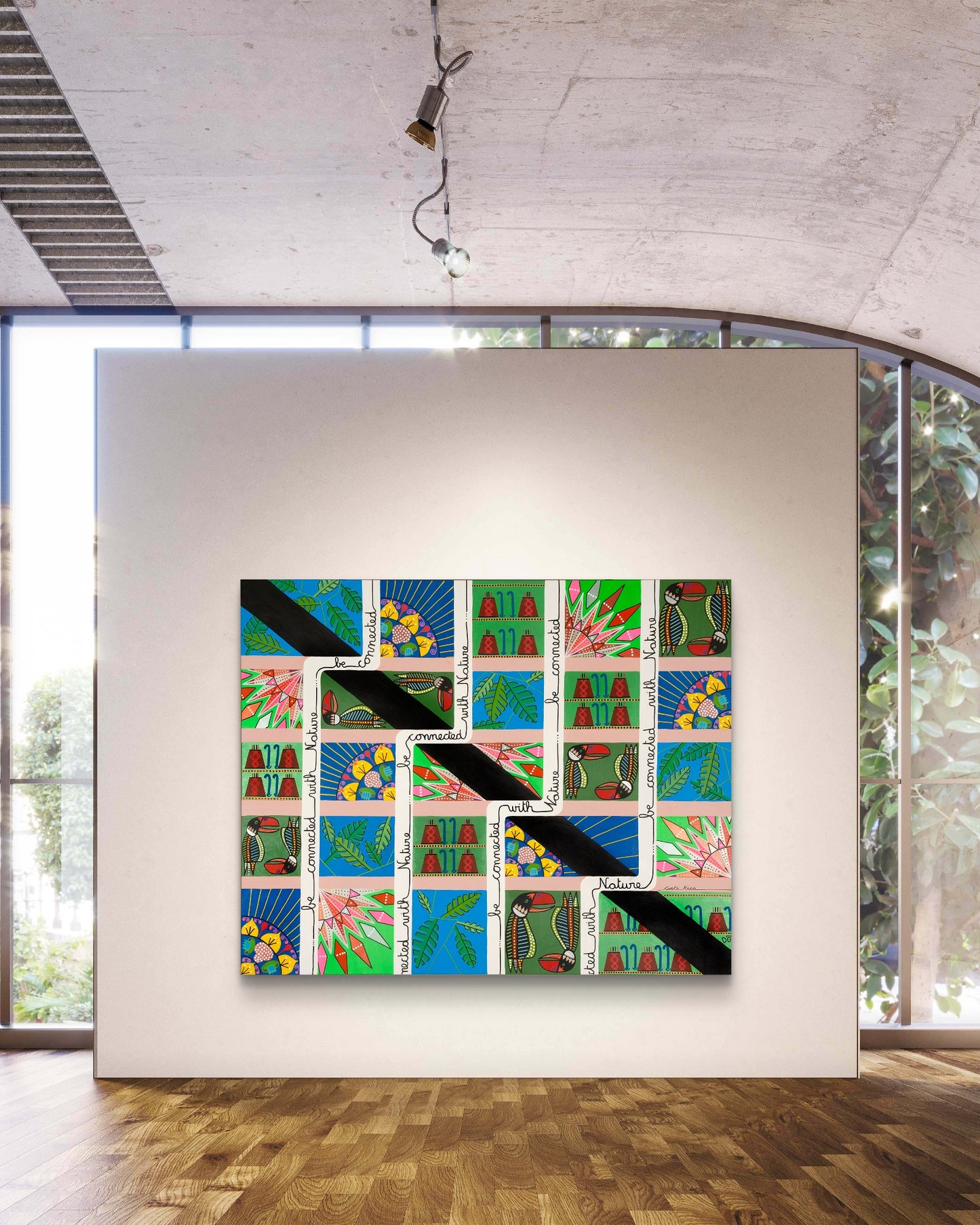 Be connected with nature, Costa Rica, 132 x 160 cm