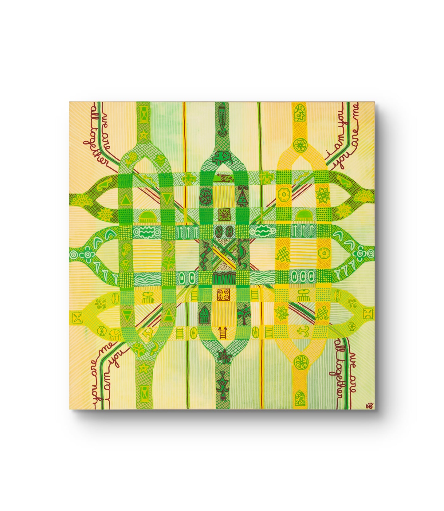 The union of continents, 100 x 100 cm