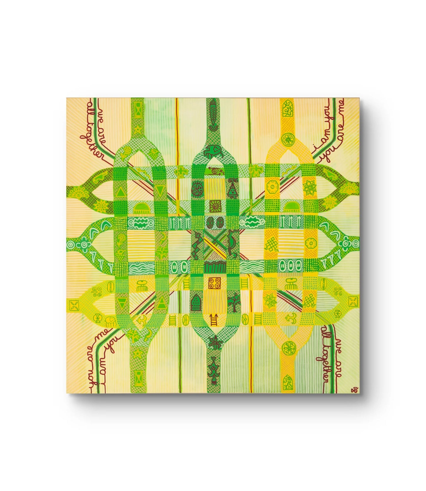 The union of continents – Original Painting, 100 x 100 cm