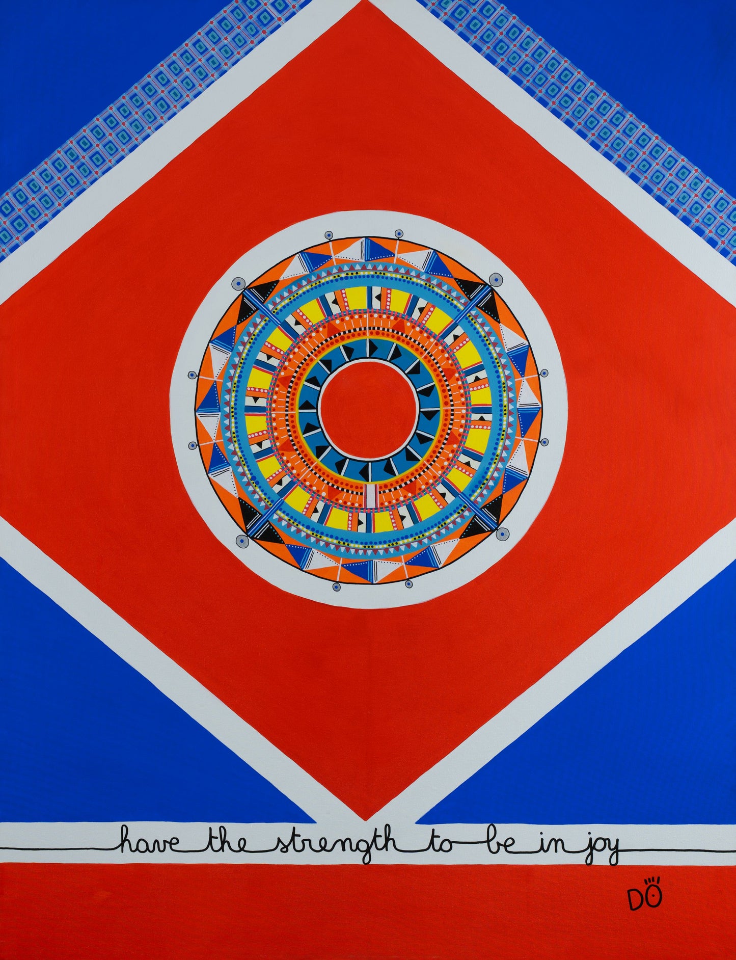 Have the Strength to Be in Joy, Maasai – Original Painting, 89 x 116 cm