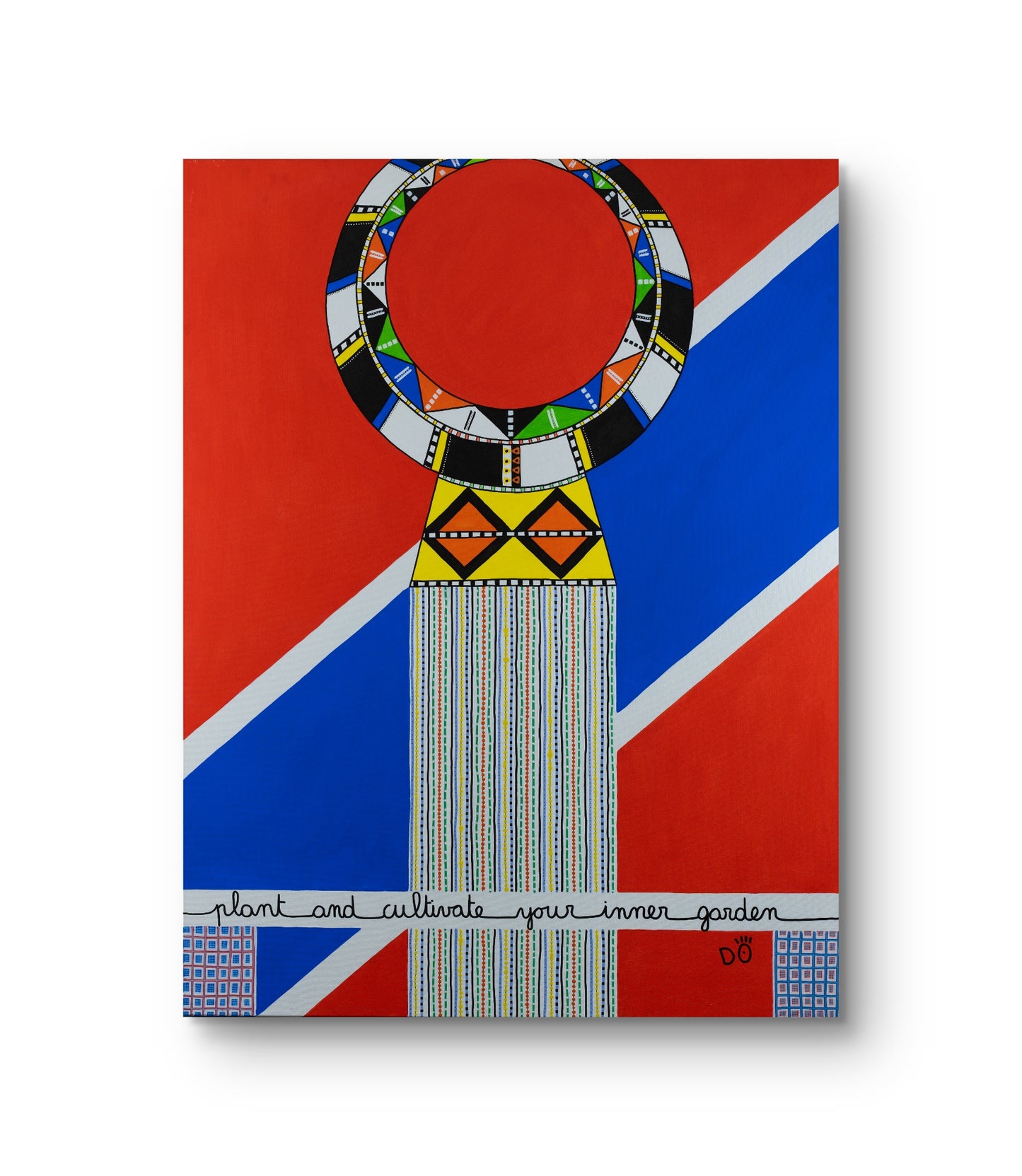 Plant and Cultivate Your Inner Garden, Maasai – Original Painting, 89 x 116 cm