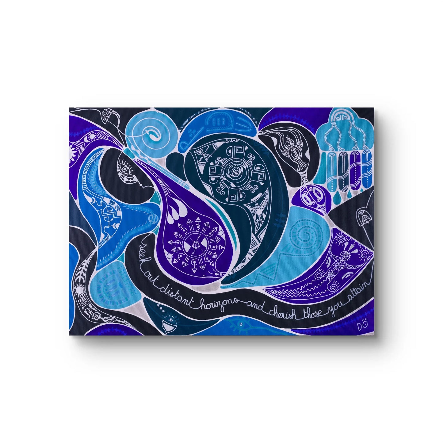 Seek Out Distant Horizons and Cherish Those You Attain, Polynesia – Original Painting, 97 x 130 cm