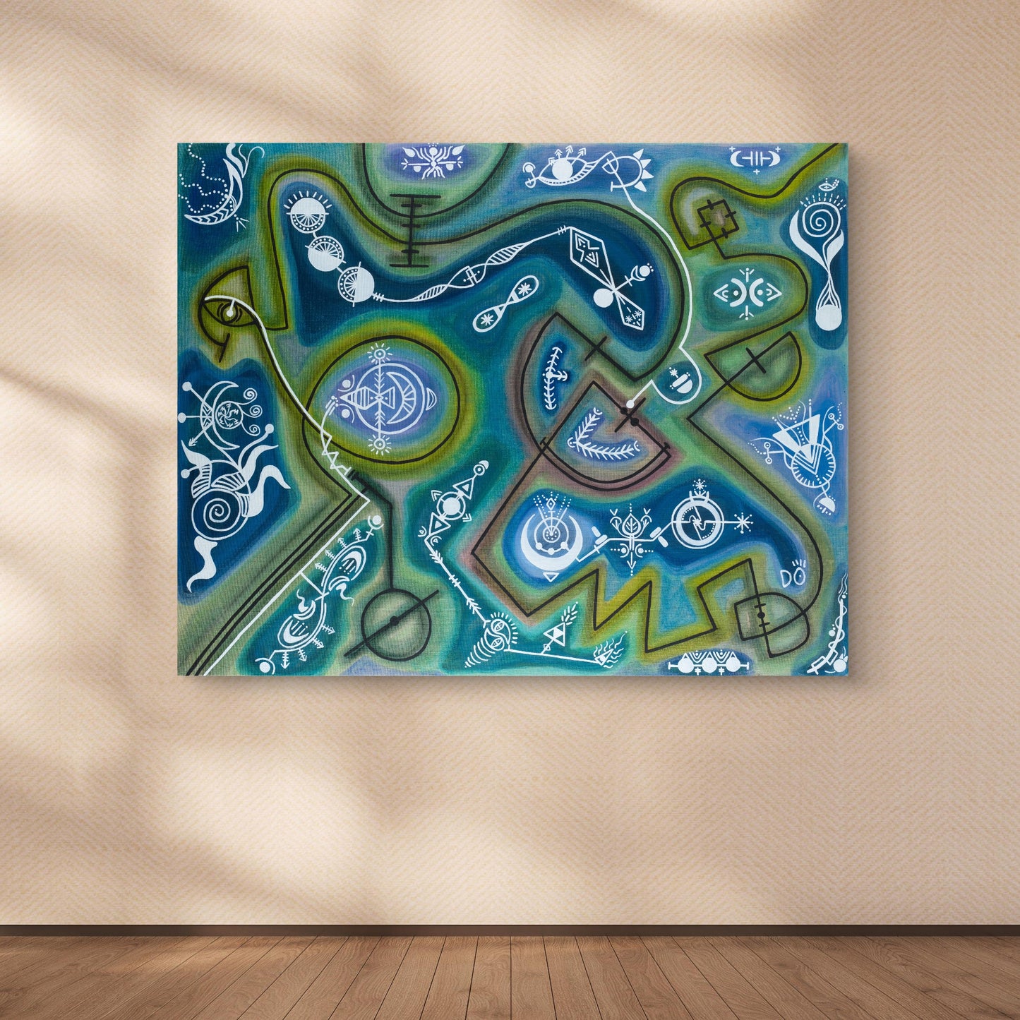The Music of The Moon – Original Painting, 80 x 100 cm