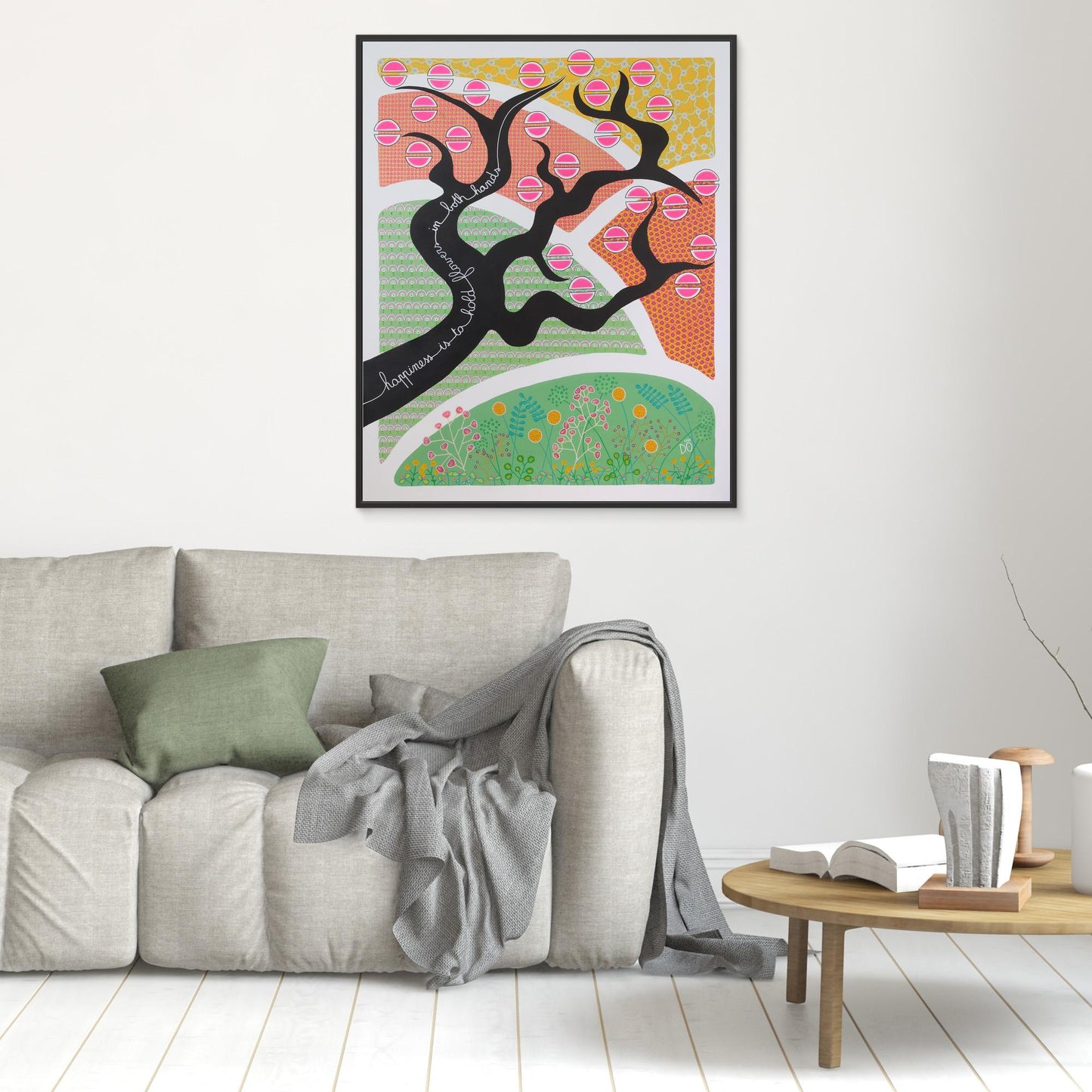 Happiness is to hold flowers in both hands, Japan