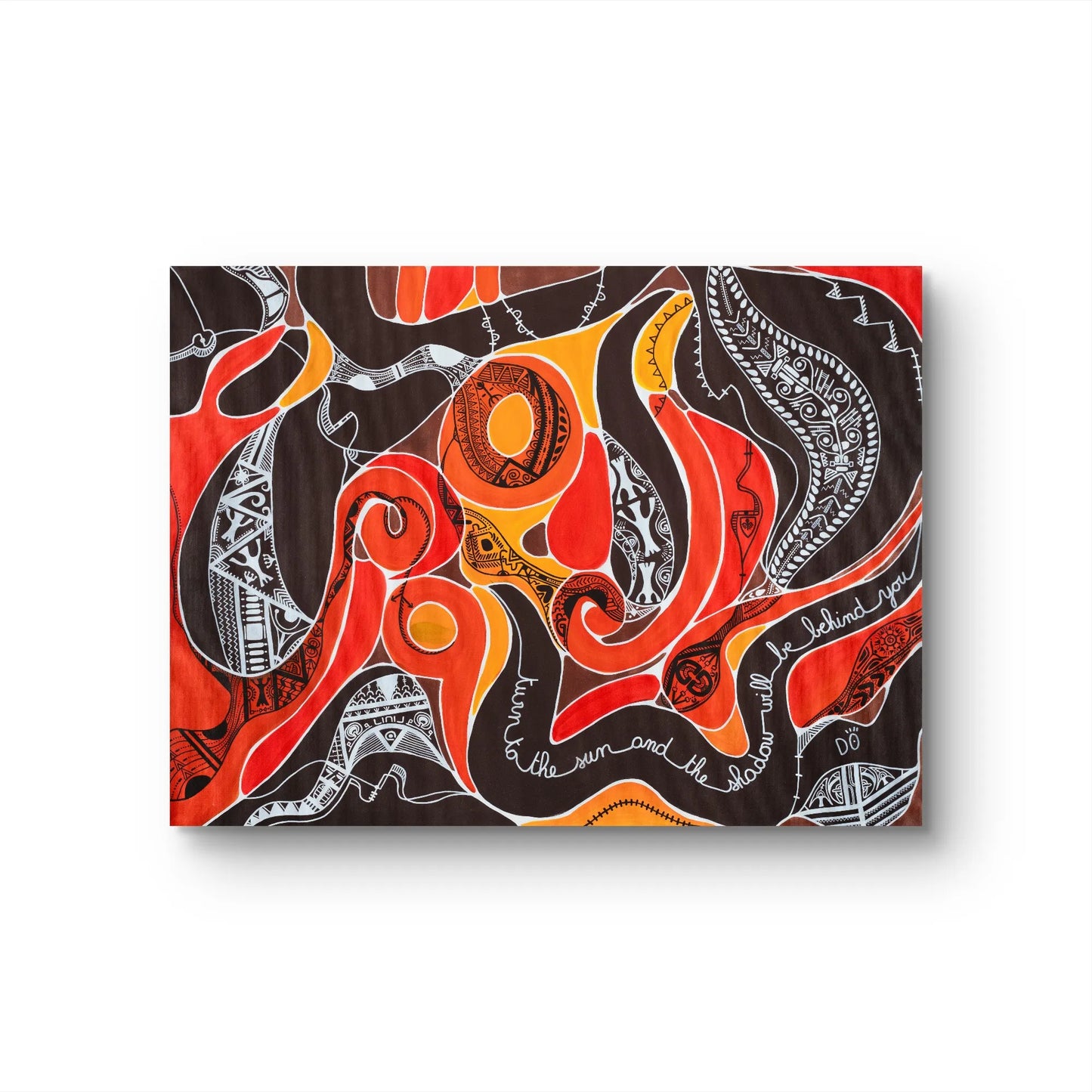 Turn to the Sun and the Shadow Will Be Behind You – Original Painting, 97 x 130 cm