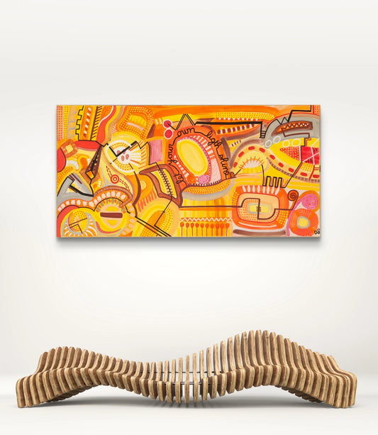 Let your own light shine – Original Painting, 50 x 100 cm