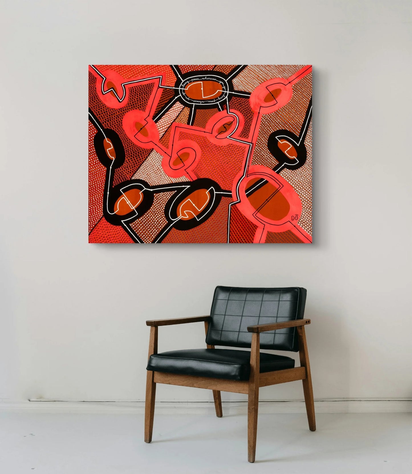 Bring peace wherever you go – Original Painting, 80 x 100 cm