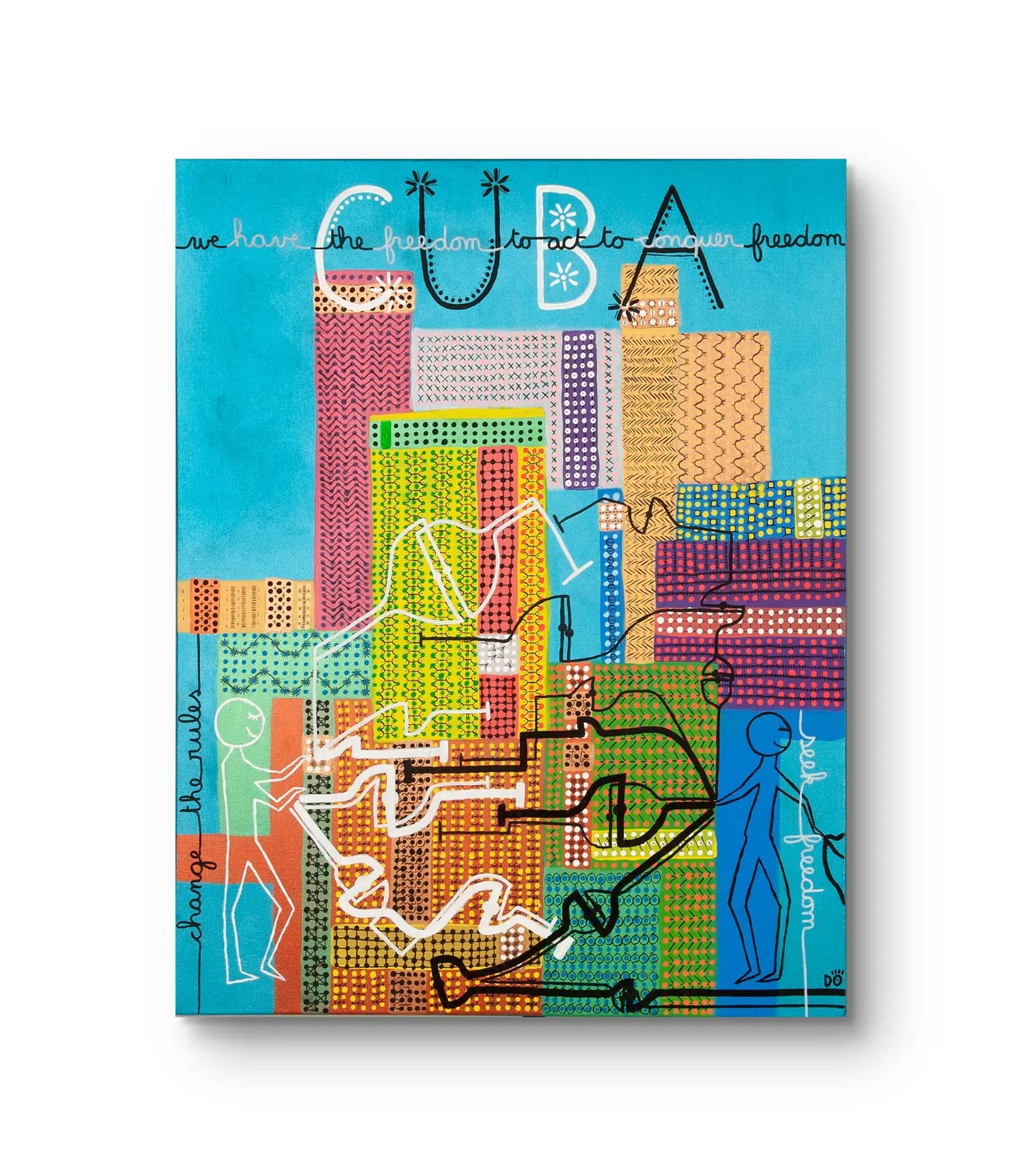 Seek freedom, Cuba – Original Painting, 80 x 100 cm