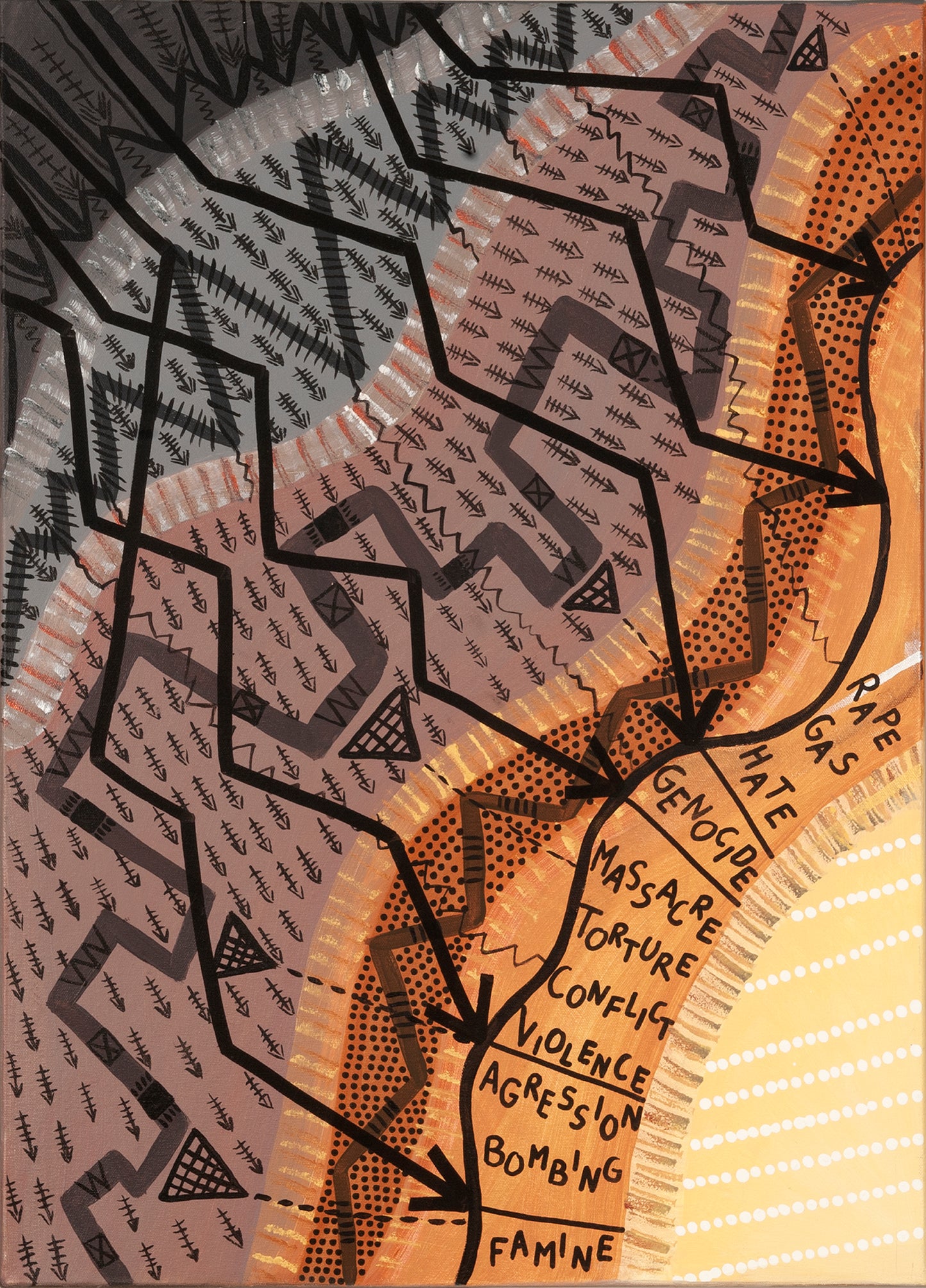 Light and shadow, both canvases – Original Paintings, 100 x 70 cm
