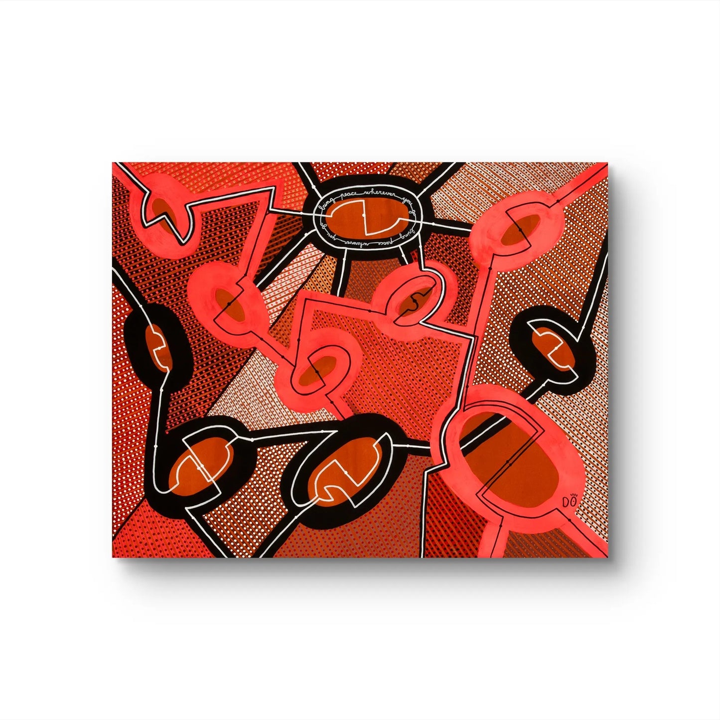 Bring peace wherever you go – Original Painting, 80 x 100 cm