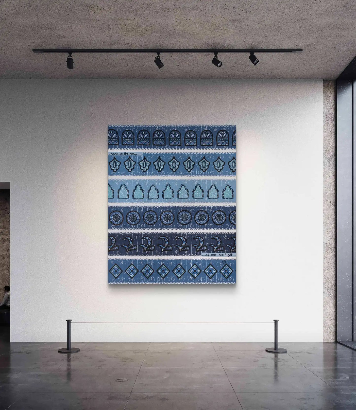 Stand in the way of your own light. Morocco – Original Painting, 132 x160 cm