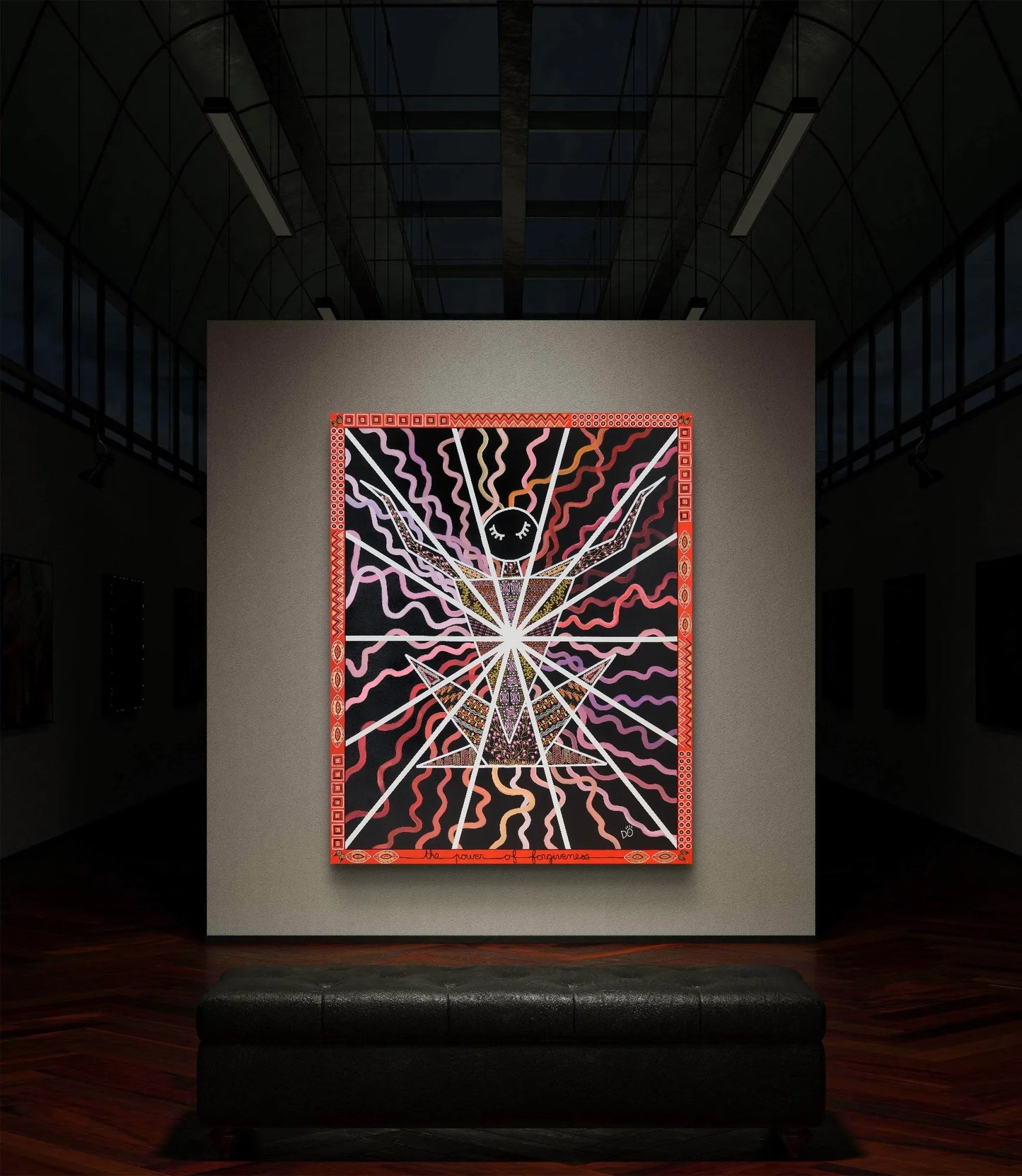 The power of forgiveness, Rwanda – Original Painting, 32x160