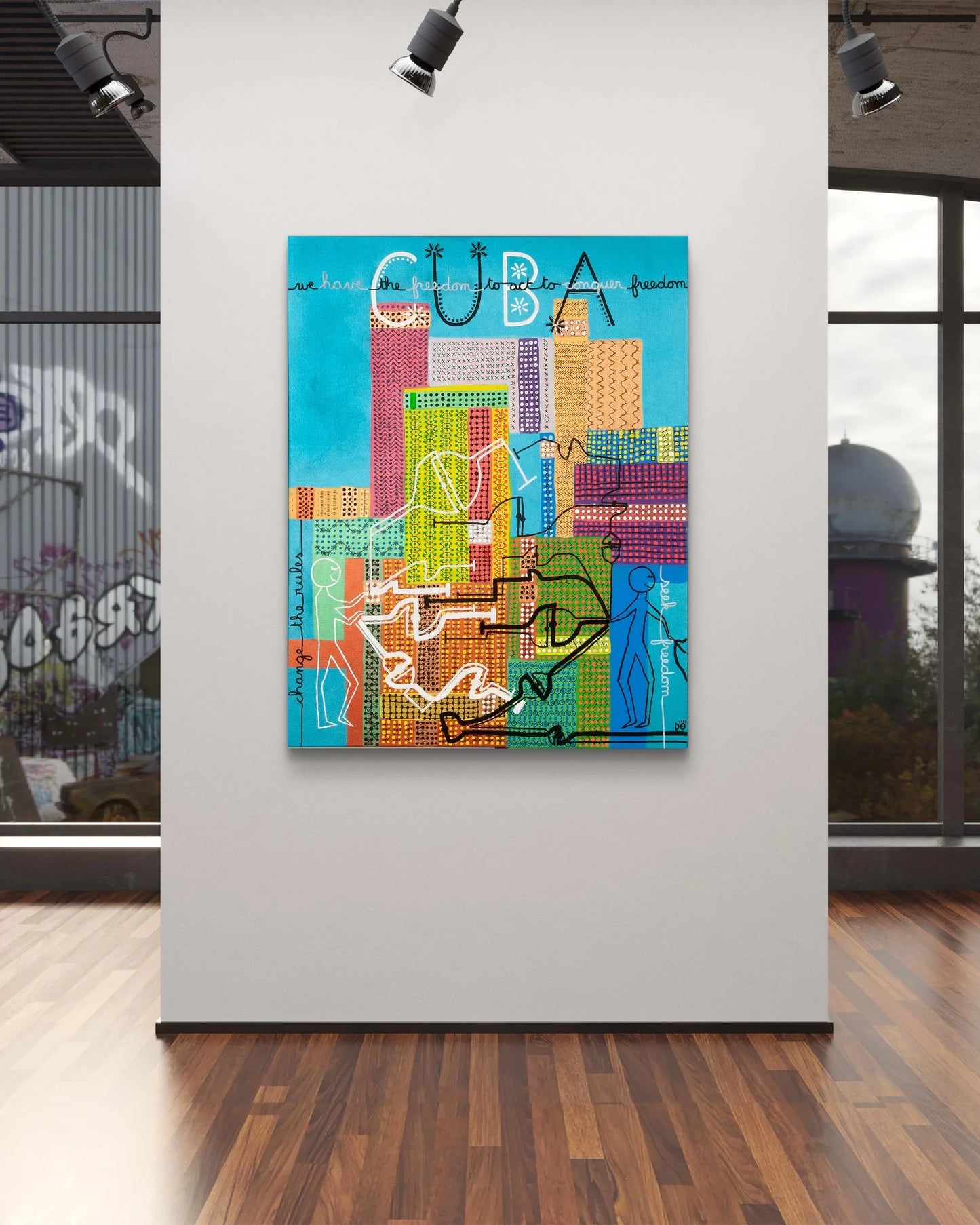 Seek freedom, Cuba – Original Painting, 80 x 100 cm