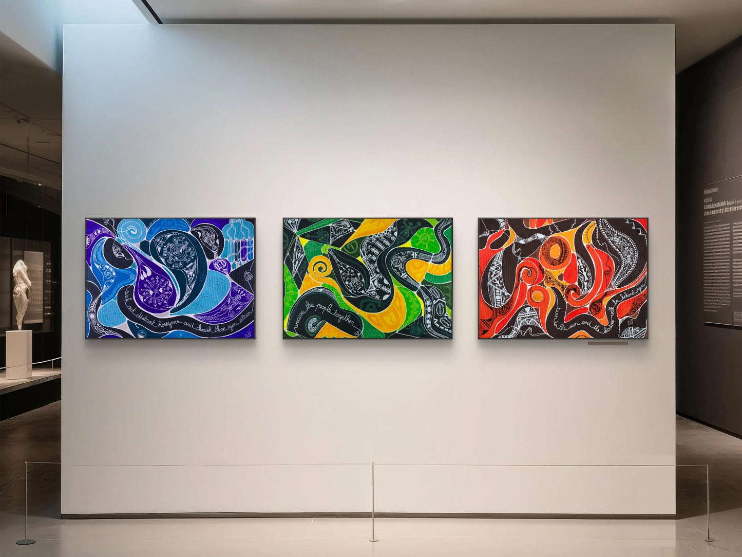 Weave the People Together – Original Painting, 97 x 130 cm