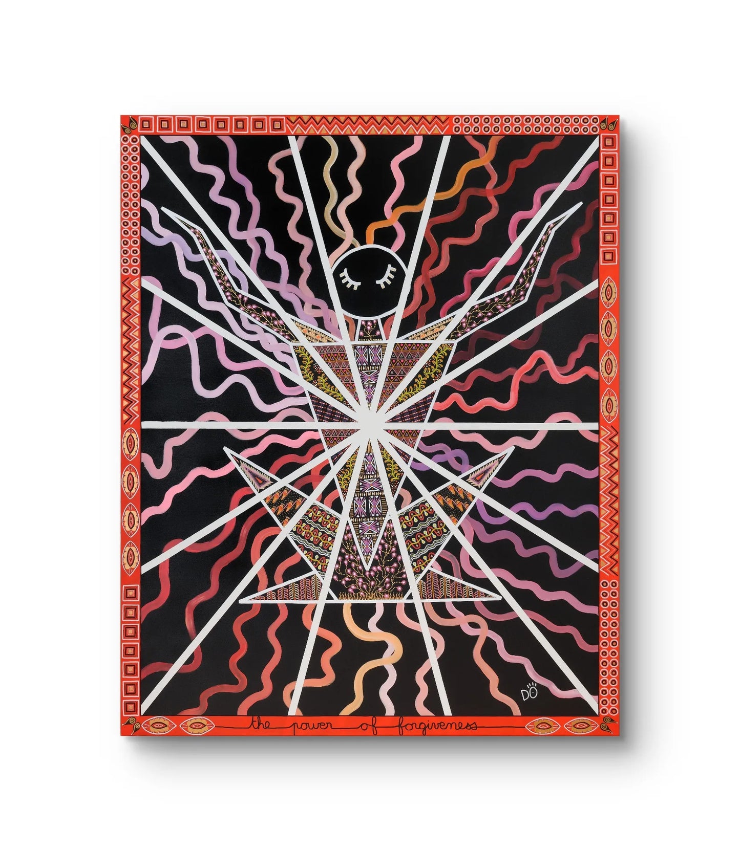 The power of forgiveness, Rwanda – Original Painting, 32x160