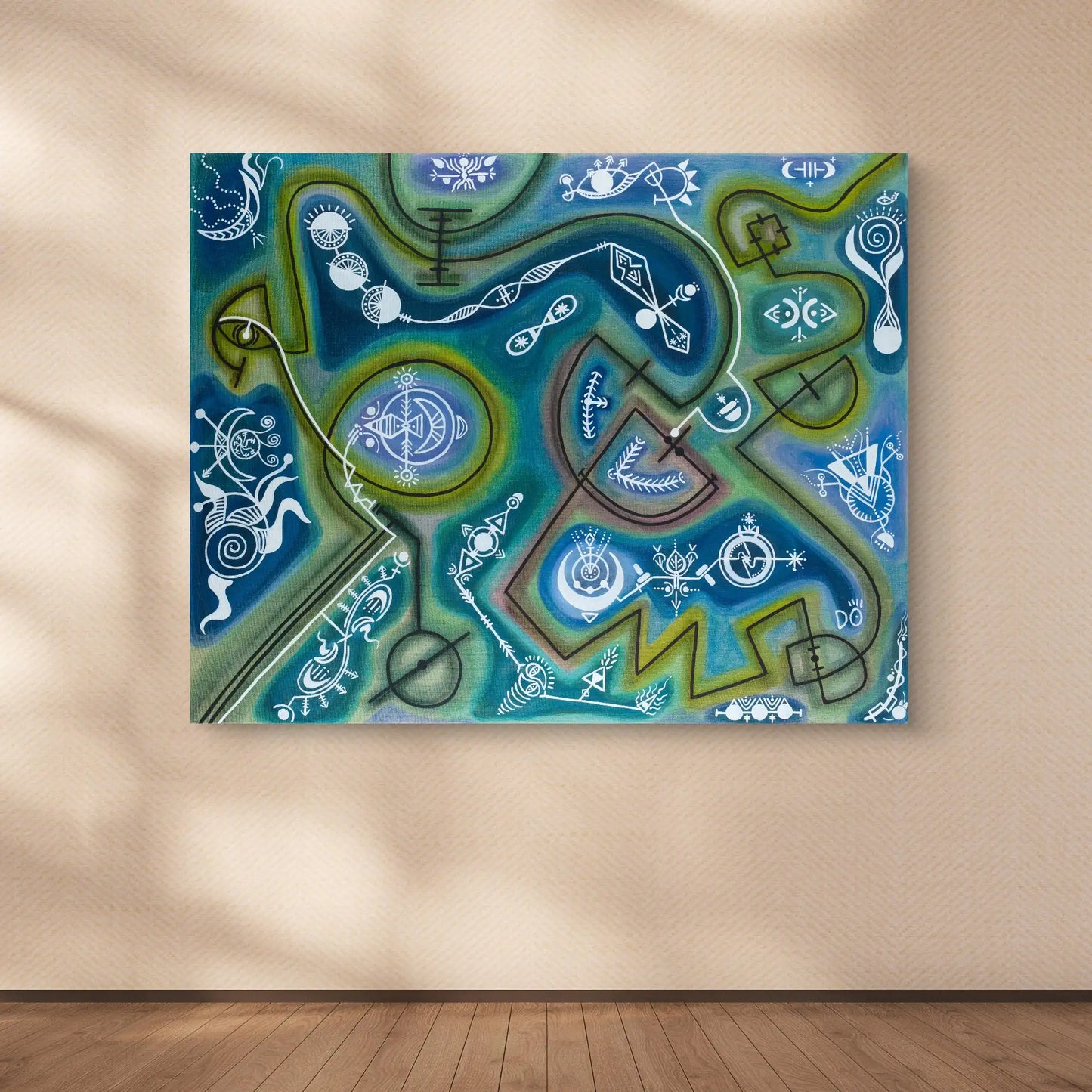 The Music of The Moon – Original Painting, 80 x 100 cm