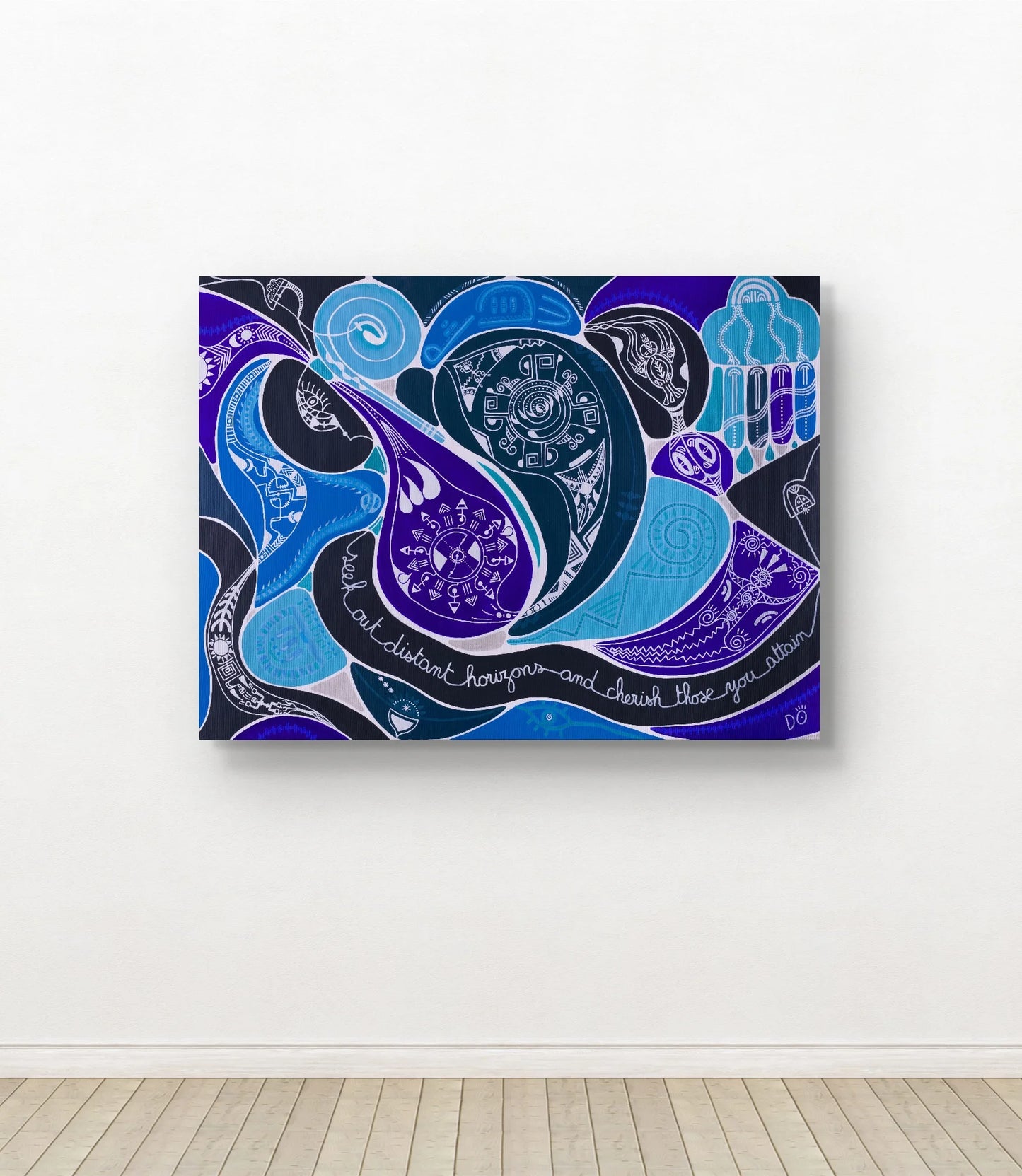 Seek Out Distant Horizons and Cherish Those You Attain, Polynesia – Original Painting, 97 x 130 cm