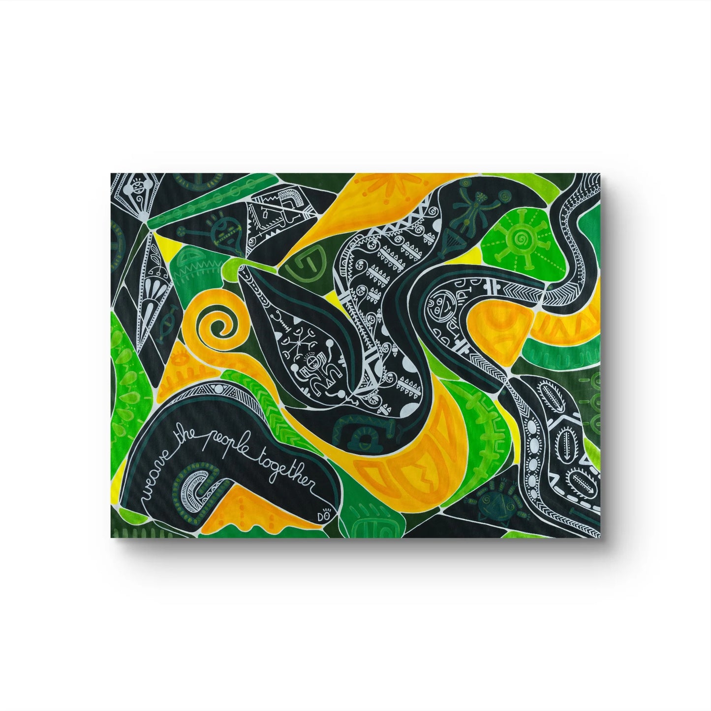 Weave the People Together – Original Painting, 97 x 130 cm