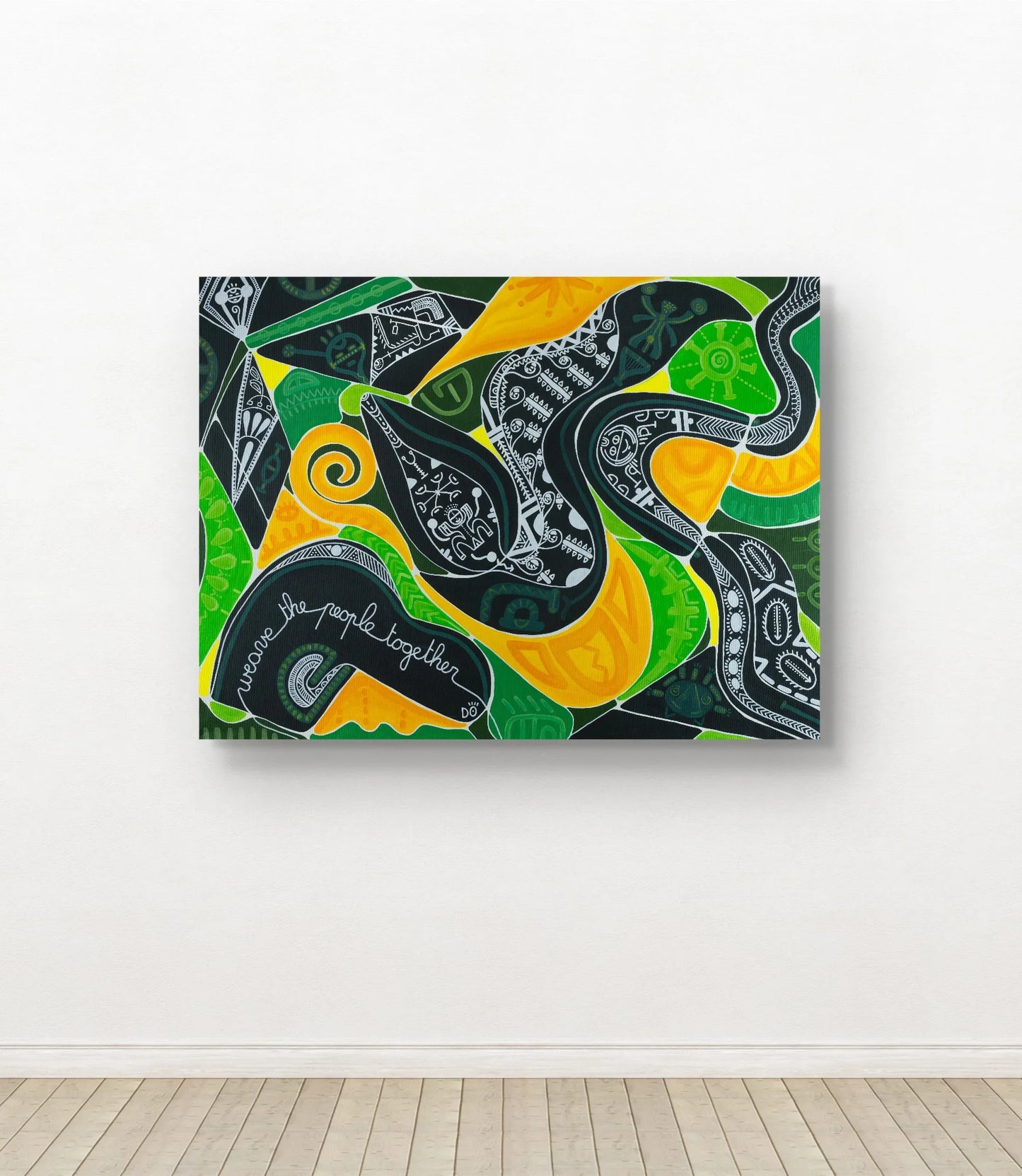 Weave the People Together – Original Painting, 97 x 130 cm