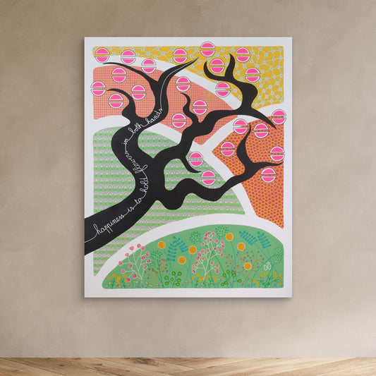 Happiness is to hold flowers in both hands, Japan