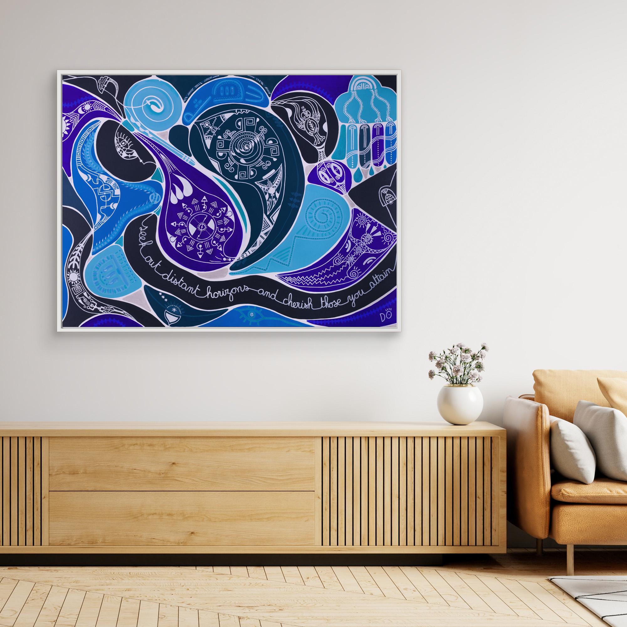 Polynesia – Canvas Art Print | Ocean & Spiritual Abstract Art